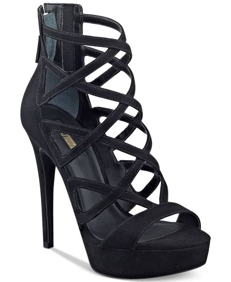 guess platform high heels|guess black sandals with heel.